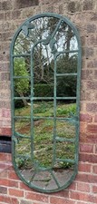 Large Oval Green Mirror -