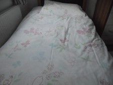 'Laura Ashley' Kids Two Single Duvet Sets White Pink Butterflies