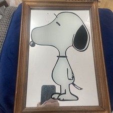 Vintage Peanuts Large Snoopy Mirror