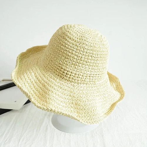 Ladies floppy foldable - floppy, straw