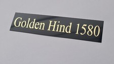 Engraved BRASS Name and Launch