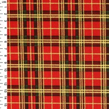 100% COTTON CHRISTMAS TARTAN