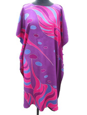 FULL LENGTH KAFTAN, BEACH COVER. ONE SIZE.  CERISE PINK
