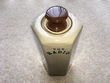 C1920s VINTAGE LOVATT LANGLEY WARE MADE THE RADIO STONE HOT WATER BOTTLE