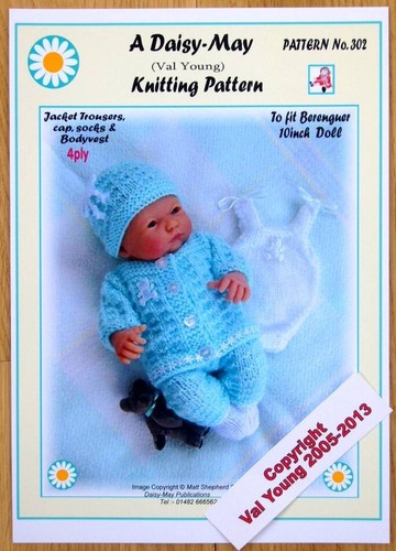 Dolls knitting pattern 302 - knitting, no