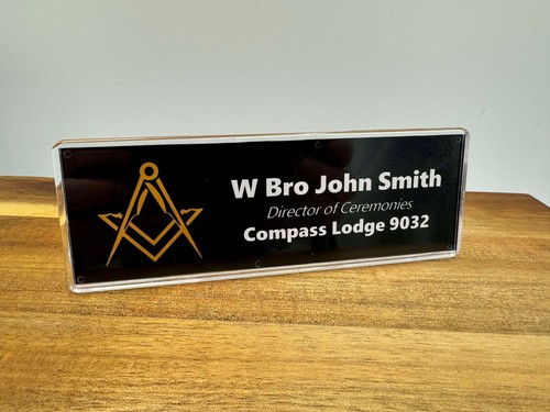 Personalised masonic desk - personalised,
