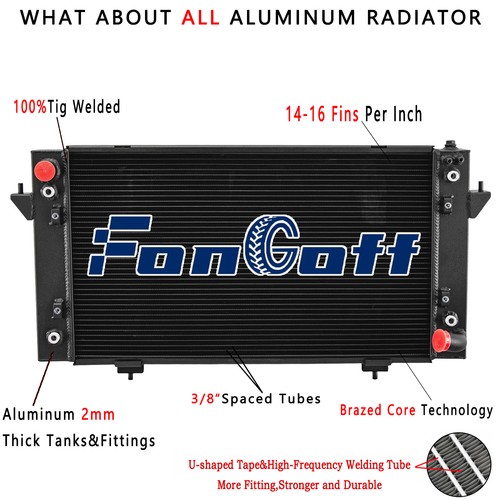 Row black aluminum radiator - 4,