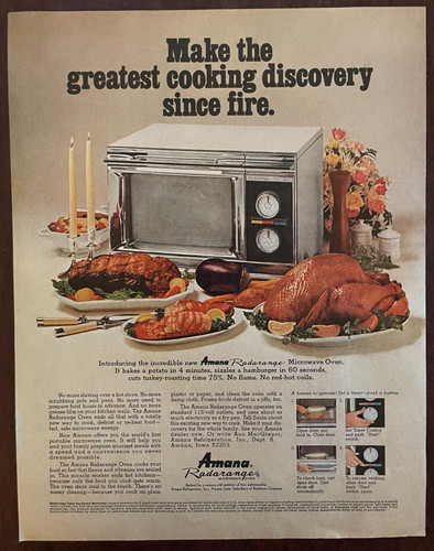 1968 amana radarange - radarange, microwave