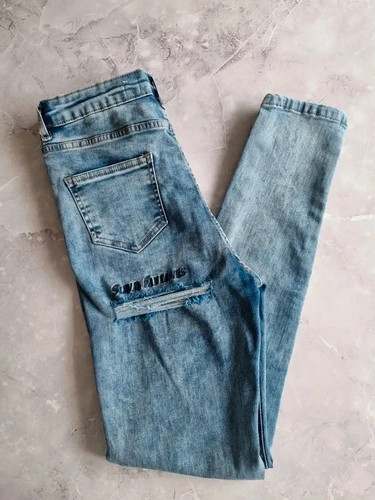 Lasula denim blue distressed - blue,