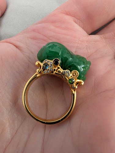 Green burmese jade ctw - green, 22