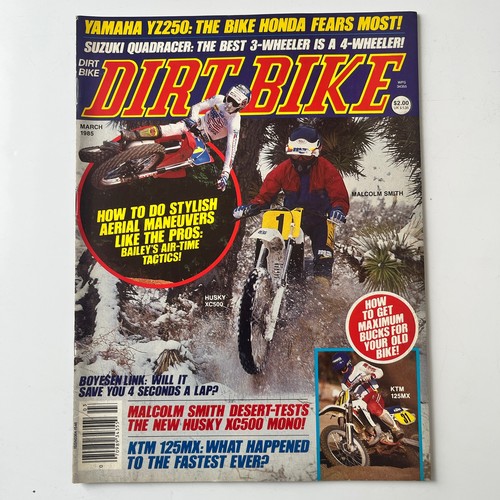 Dirt bike magazine - bike, 1985