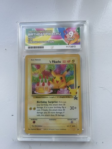 Pokémon tcg birthday pikachu - tcg,