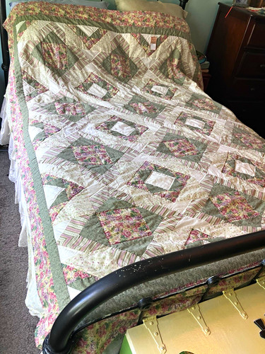 Vtg shabby chic patchwork - vtg,