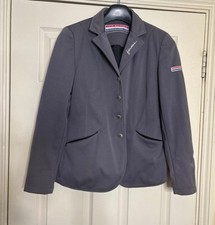 John Whitaker Grey Showjumping Jacket Size 12 Excellent Condition