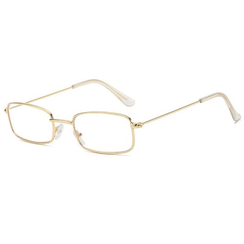 Metal square frame glasses - square,