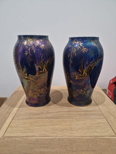 Pair Of Devon Crown Lustrine