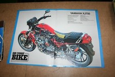 Vintage ~On Your Bike ~Yamaha XJ750 Poster ~60cm x 40cm ~VGC ~SC35