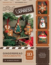 ANITA GOODESIGN - GINGERBREAD ORNAMENTS - MACHINE EMBROIDERY DESIGNS USB PES