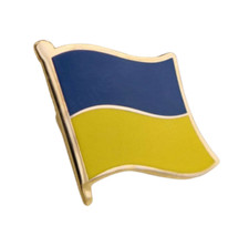 Ukraine Flag Enamel Pin Lapel Badge
