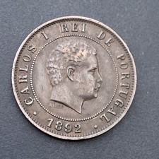 1892 Portugal 20 Reis Higher