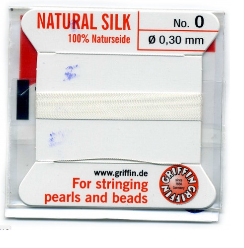 White silk string - white,