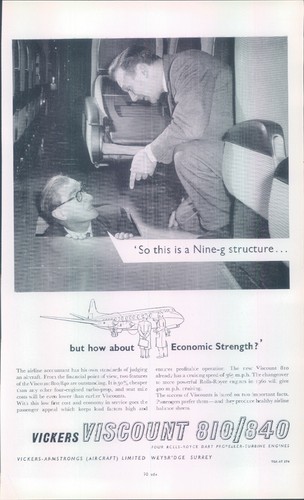 1959 vickers viscount 810 840 - 1959,