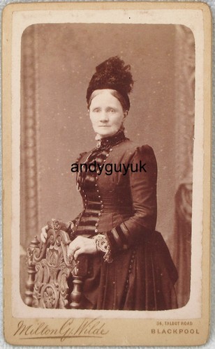 Cdv lady hat fancy dress - cdv,