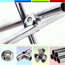 25mm CLOTHES GARMENT RAIL WALK IN WARDROBE CHROME TUBING HANGING RAIL SYSTEM