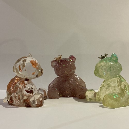 Cute little figurine bears - figurine, two