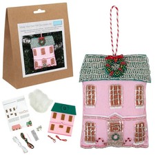 Home at Christmas | Felt & Bead Sewing Kit | Hanging Ornament | Craft Kit