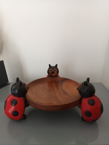 Wooden ladybird bowl - wooden, hand