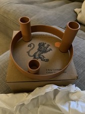 British Colour Standard 3 Ring Candelabra