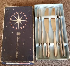 Thomas Turner Vintage cutlery set. Starlite knives x6