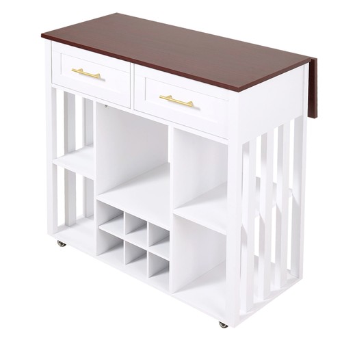 Rolling kitchen island - kitchen,