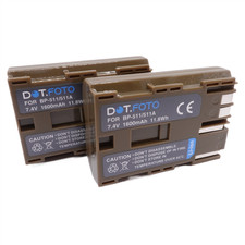 2x BP-511 battery for Canon