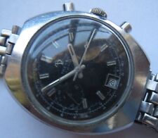Tressa Chronograph date mens wristwatch steel case all original cal Valjoux 7734