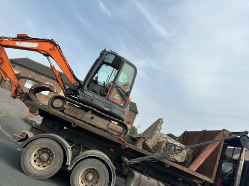 5tonne digger and - 1-, driver