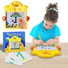 Duck Pen Magnetic Plate Set Drawing Board Colorful Beads Double Side Cards Pen