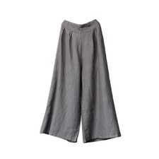 Women Cotton Linen Wide Leg