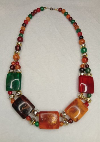 Vintage multi color chunky - multi-color,