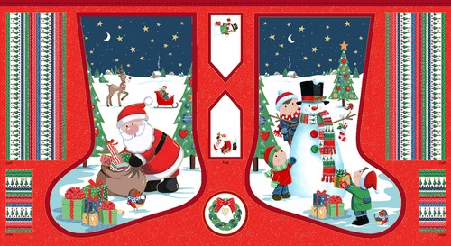 Santa christmas stocking - christmas,
