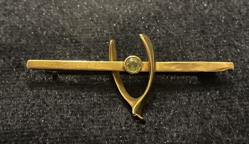 Antique 9ct gold brooch - antique,