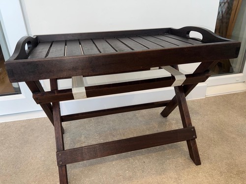 Vintage folding butler tray - folding,