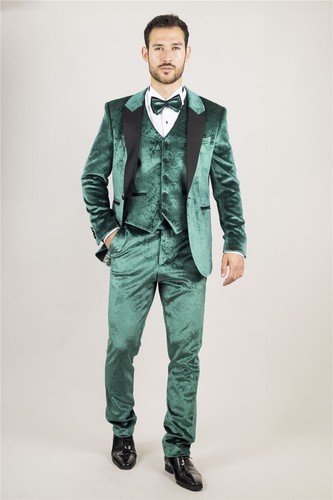 Men piece green - men’s, velvet