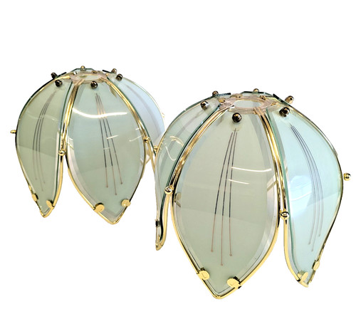 Vintage gold metal frosted - gold, &