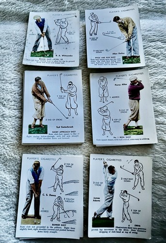 1939 players cigarettes golf - cigarettes,