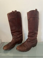Frye Carson lug riding boot women’s 7 brown leather distressed timeless shoes