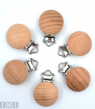 10pcs round wooden - round, soother