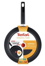 Tefal 28cm Non-Stick Frying Pan, Essential Cook, Excluding Induction, 4 Hobs