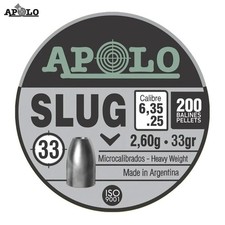 Apolo Slug .25 cal/6.35mm 33